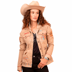 Jaqueta Tassa Feminina Khaki 4909