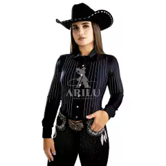 Body Penssy Rodeo Feminina Texas Preto