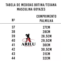 Bota Texana Goyazes Masculina Dallas Z53 - 213004 - comprar online