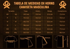 Camiseta Ox Horns Masculina Básica Azul 8007 na internet