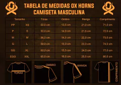 Camiseta Ox Horns Masculina Básica Preta 8001 - Agroarilu Moda Country