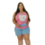 Pijama Plus Size Feminino Pinguim/Lulu Com Tapa Olho