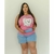 Pijama Plus Size Feminino Pinguim/Lulu Com Tapa Olho - comprar online