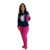 Pijama Longo Inverno Adulto Com Tapa Olho Feminino