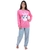 Pijama Longo Inverno Adulto Com Tapa Olho Feminino na internet
