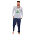 Pijama Longo Masculino de Inverno Cebolinha Adulto / Mônica