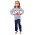 Pijama de Frio Longo Feminino Inverno Infantil Mônica