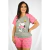Pijama Manga Fashion Short Meia Coxa na internet