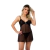 Camisola e Calcinha de Tule e Renda Sensual Nubia - loja online