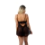Camisola e Calcinha de Tule e Renda Sensual Nubia na internet