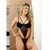 Imagem do Body Samantha de Microfibra e Renda Sensual Sem Bojo