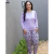 Pijama Fabiana Feminino Inverno Suede Blusa Manga longa e Calça Slim Estampada - Bella Pelle | Moda Íntima