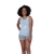 Pijama Curto Feminino Regata Mescla de Verão