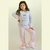 Pijama Longo Infantil de Meninas Inverno Em Malha Plush - Bella Pelle | Moda Íntima