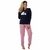 Pijama de Frio Plush Feminino Adulto Bocejinho Inverno Soft - comprar online