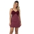 Camisola Scarlet Com Renda Sensual Feminina Confortável na internet