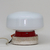 Luminária de Opalina Botão - Plafonnier vermelho - comprar online