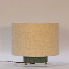 Abajur Leve Nano Linho Natural - comprar online