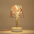 Mini Lampe Cabaret Linho Branco Bordado