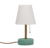 Mini Lampe Cabaret Leaf Green - cúpula linho off white na internet