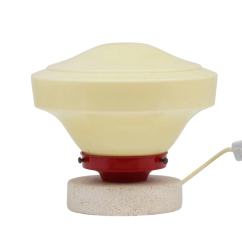 Luminária de Opalina Vintage Chapéu Amarelo - comprar online