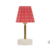 Mini Lampe Plissada Xadrez Vermelho e Branco na internet
