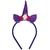 Tiara de unicórnio roxo