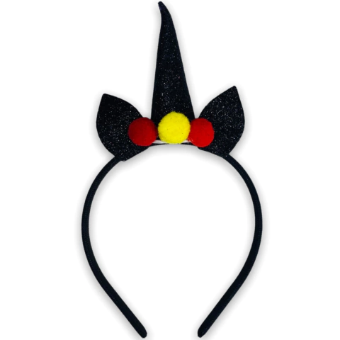Tiara de unicórnio preto