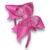 Tiara de laço boutique brilhoso rosa médio