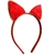 Tiara gatinha vermelho