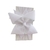Faixa de bebe boutique com voal brilhoso branco