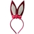 Tiara coelinho Pink com branco