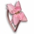 Tiara de laço SL boutique c/ voal brilhoso rosa bebê