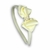 Tiara de laço SL dobrado perola creme