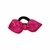 Laço na xuxinha folha c/ strass pink