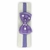 Faixa de bebe RN gravata dupla c/ bolinha lilas