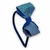 Tiara de laço dobrado voal brilhoso azul - comprar online