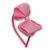 Tiara de laço dobrado voal brilhoso rosa médio - comprar online