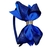 Tiara de laço SL boutique voal liso e strass azul - comprar online