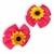 Laço no bico de pato parzinho duplo com girassol rosa médio - comprar online