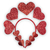 Tiara coração vermelho - comprar online