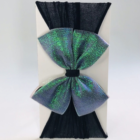 Faixa de bebe duplo brilhoso 2 preto