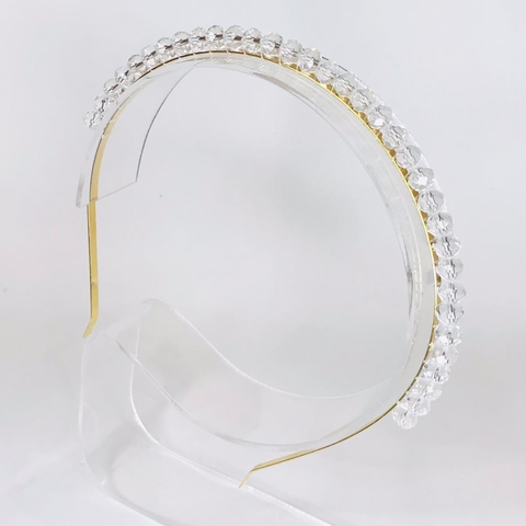 Tiara cristal transparente