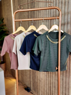 Blusa Corrente Canelada Plusize - comprar online