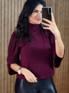 Blusa Princesa Croped Viscolycra - Tati Perale Modas 