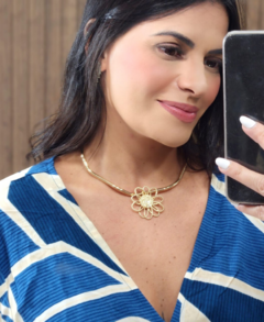 Vestido Longo Envelope Estampados Viscolinho - Tati Perale Modas 