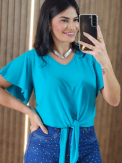 Blusinha Com Amarraçao Na Cintura - loja online