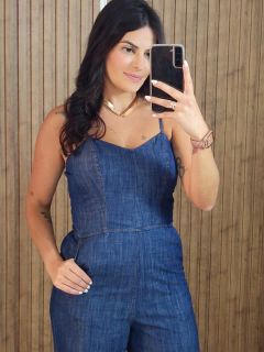 Macacão Pantalona em Jeans Levinho - loja online