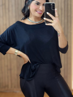 Blusa Bassi manga 3/4 - loja online