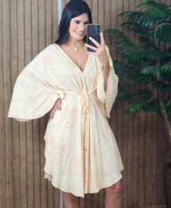 Vestido Bata Viscolinho Mel - comprar online